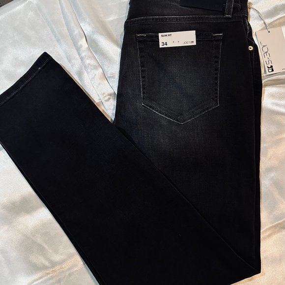 Joe’s Jeans Men’s Marlon Style Black Slim Fit Ripped Knee Size 34 (NWT)